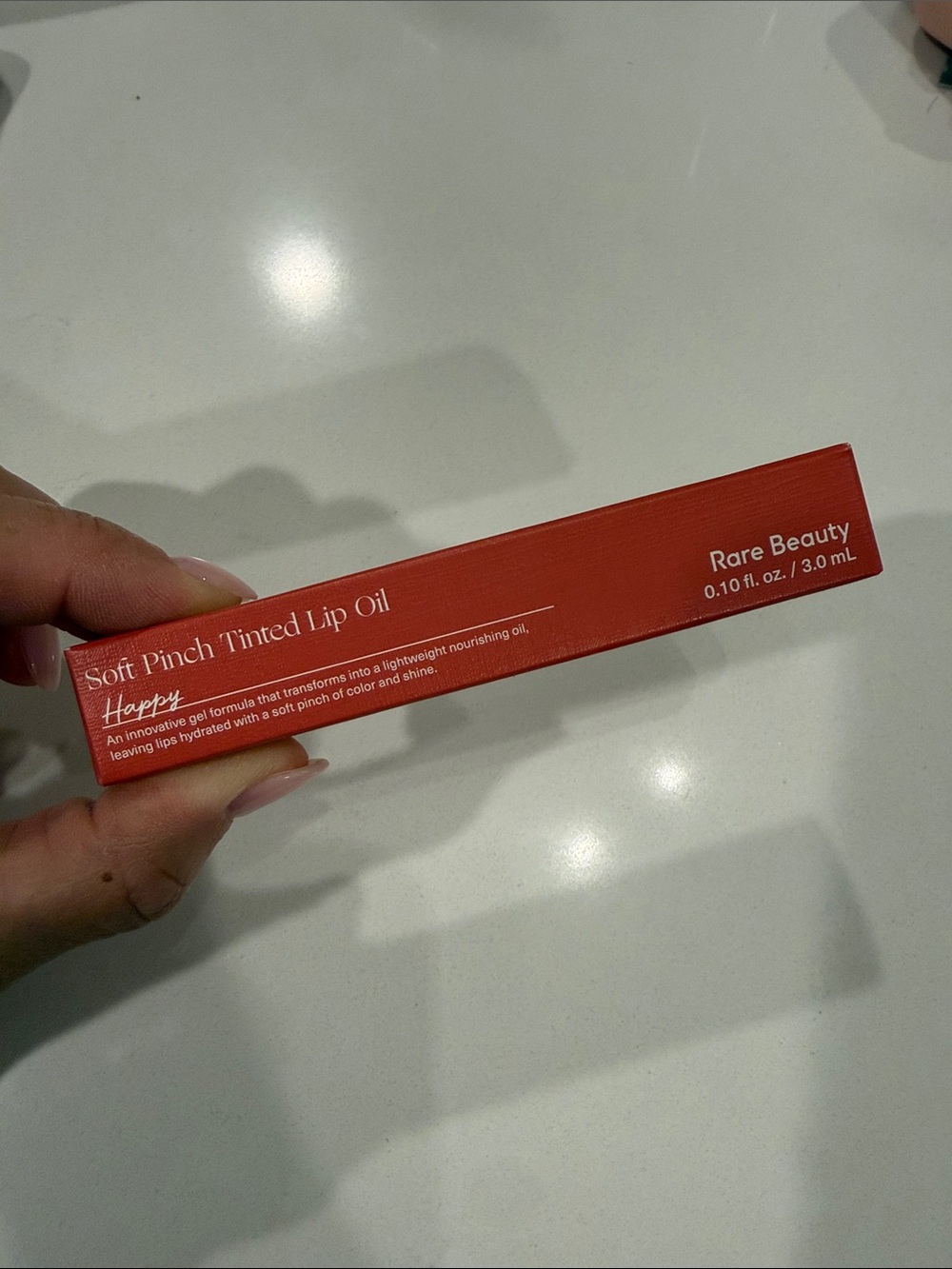 Rare Beauty Soft Pinch Tinted Lip Oil - Happy (Coral Red)